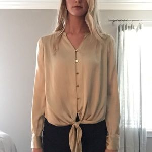Gold Antonio Melani Silk Top